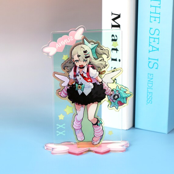 Zenless Zone Zero Sunna Double Chibi Acrylic Stand, Cute Desktop