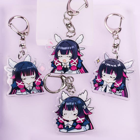 Genshin Impact Columbina high-quality acrylic keychain with vibrant colors and sturdy metal clasp, perfect for keys, bags, or backpacks