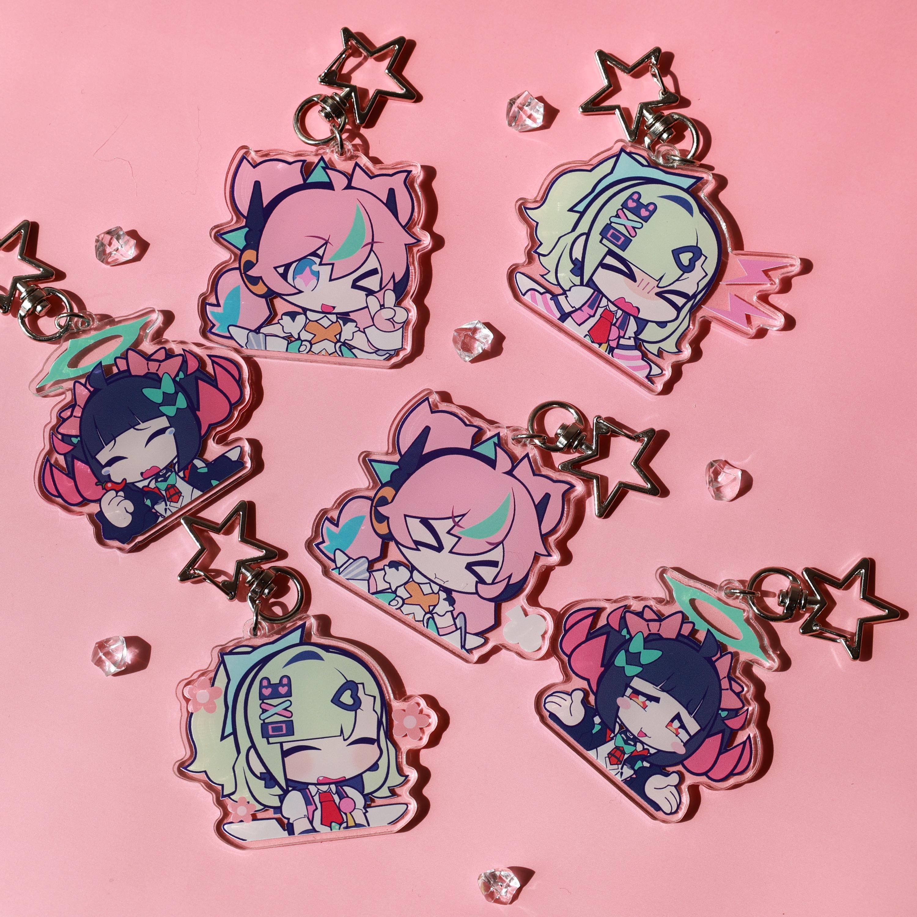 Zenless Zone Zero Dreamingangel Set of 6 Acrylic Keychain, Cute