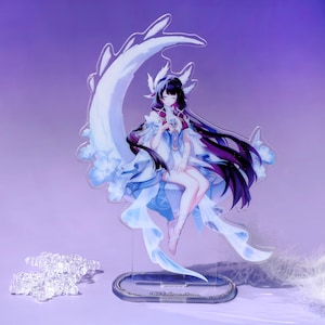 Genshi Colombina acrylic standee, perfect for anime desk decor and collectibles