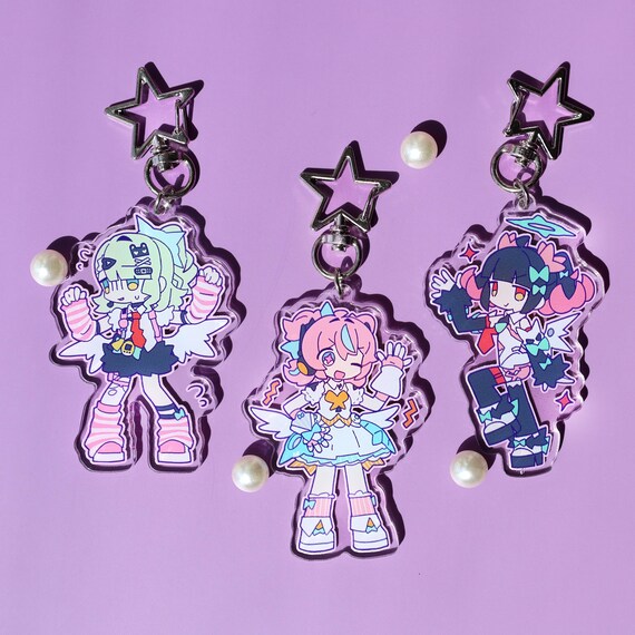 Zenless Zone Zero Dreaming Angel Acrylic Keychain Set! Cute Kawaii