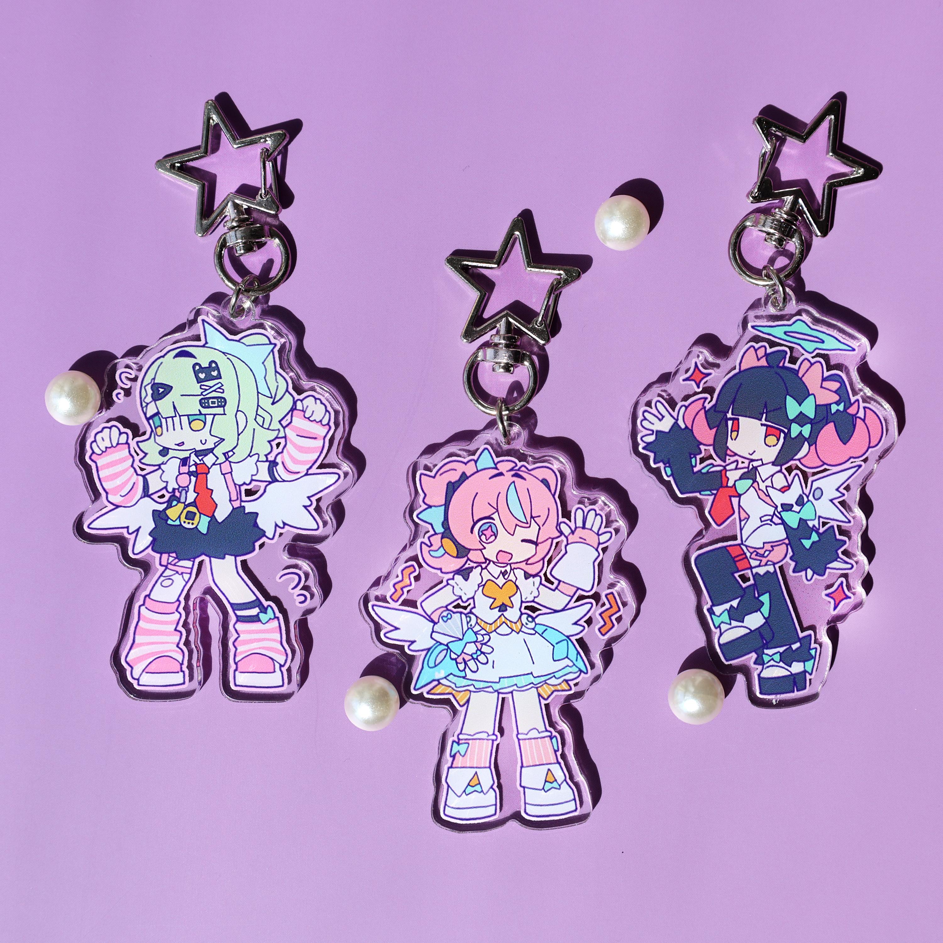 Zenless Zone Zero Dreaming Angel Acrylic Keychain Set! Cute Kawaii