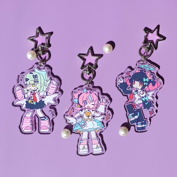 Zenless Zone Zero Dreaming Angel Acrylic Keychain Set! Cute Kawaii