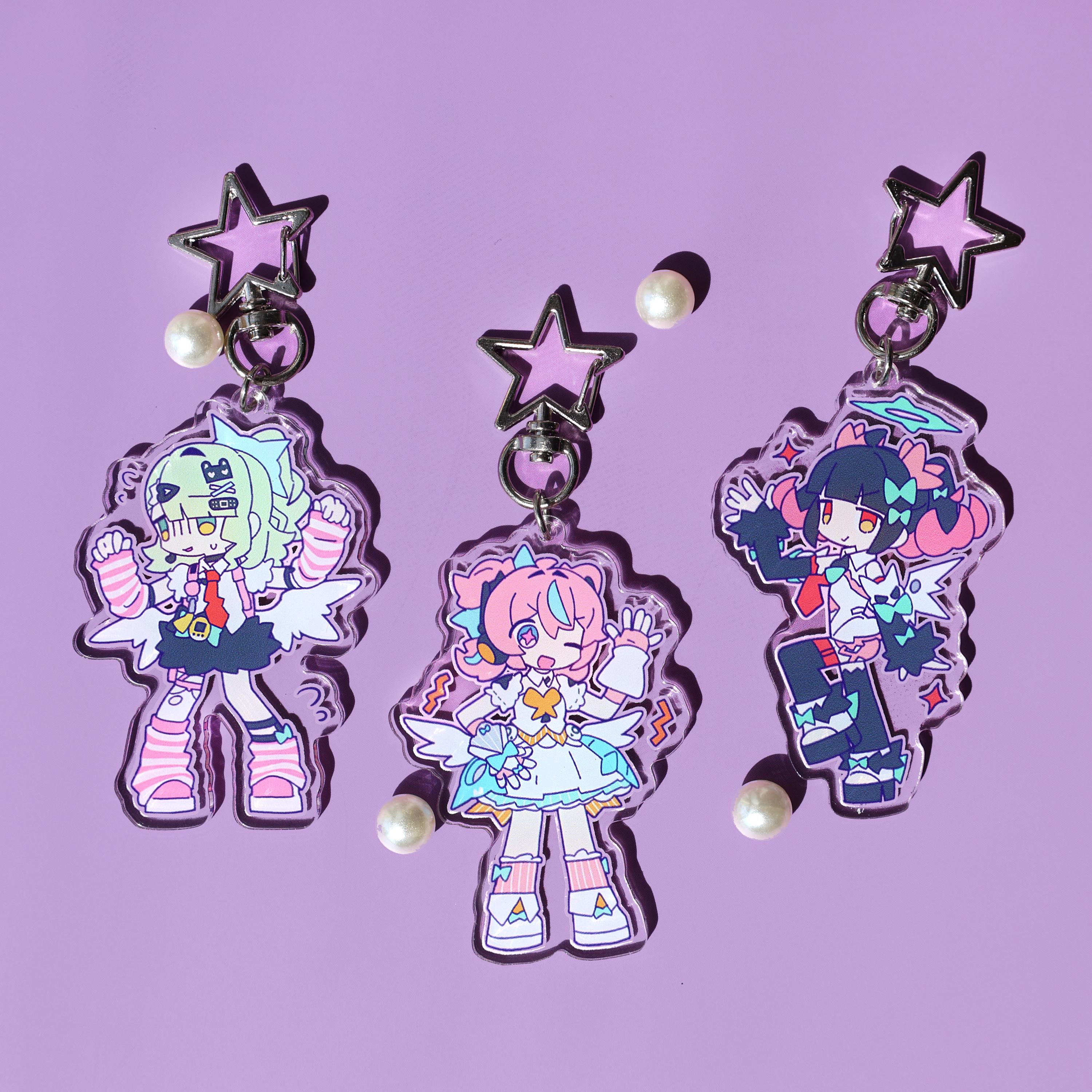Zenless Zone Zero Dreaming Angel Acrylic Keychain Set! Cute Kawaii