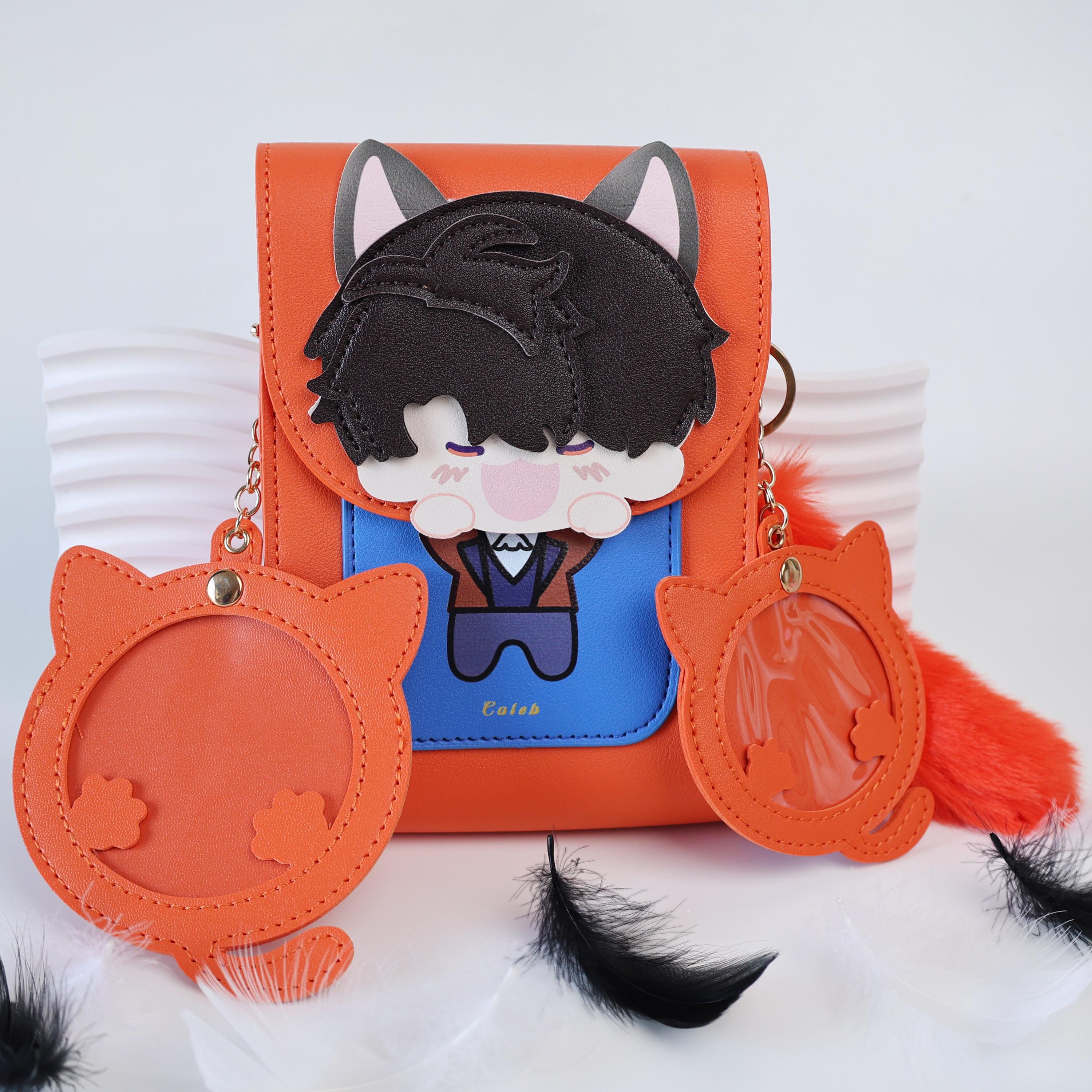 Love and Deepspace Caleb Leather Cross-body Bag With Cute Fox