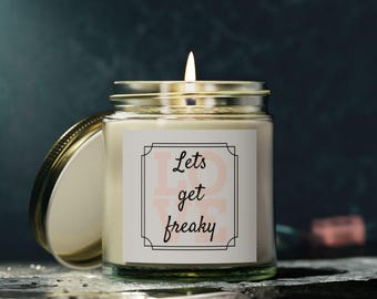 Romantic Scented Candle: Coconut Apricot Wax, Bedroom Decor, Aromatherapy Gift