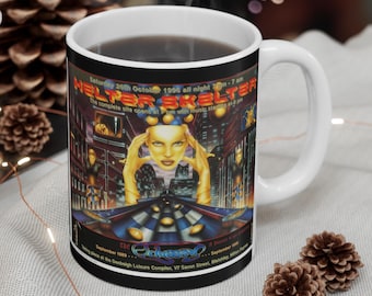 Rave Flyer Coffee Mug: Retro Raver Gift, Festival Drinkware