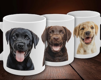 Labrador Mug -  Lab Coffee Cup, Black Labrador, Chocolate Labrador, Golden Labrador, Dog Owner Gift, Birthday, Christmas