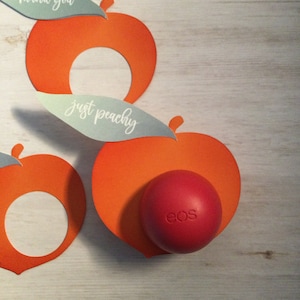 EOS baby shower favors, 12 eos baby shower lip balm holders,eos party favors,eos favors, trendy party favors,eos,just peachy favors