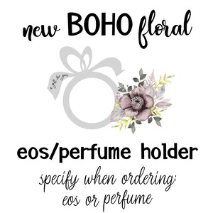 EOS baby shower favors, eos baby shower lip balm holders, eos/perfume party favors, lip balm favors, trendy party favor, boho eos holders,