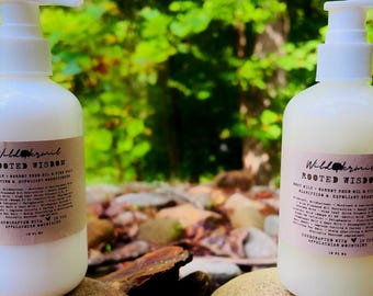 Goat Milk Shampoo + Conditioner Set: Carrot Seed Oil & Pink Salt | Texturize, Add Shine, Organic