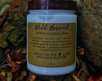 Organic Magnesium Cream: Arnica, Flaxseed, Lavender for Muscle & Sleep