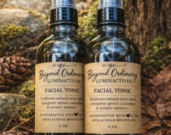 Luminactives Plant-Based Herbal Facial Tonic: with Irish Sea Moss, Carrageenan, and Aloe | Vitamin Rich