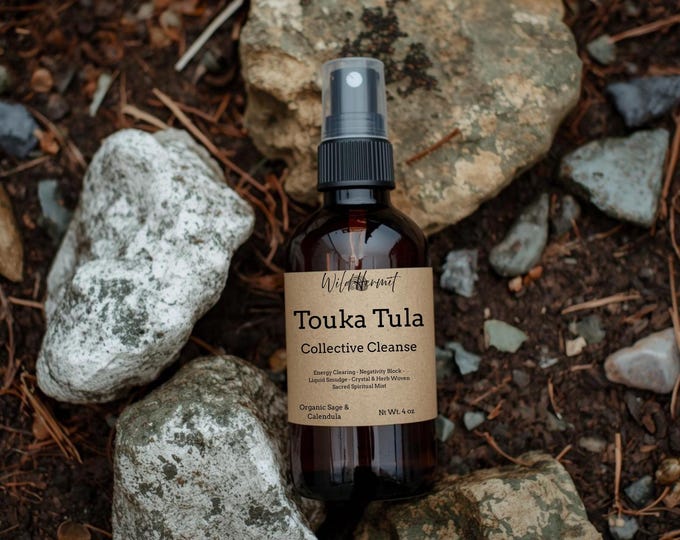 Touka Tula Sacred Crystal & Herb Woven Spray | 4 oz | Organic