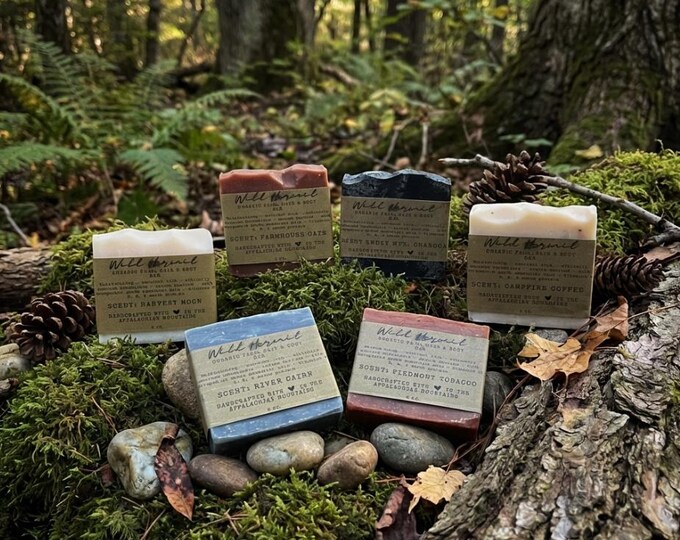Smoky Mtn. Charcoal Soap Bar: Appalachian Handcrafted All-Natural Cleanse | Cold Processed