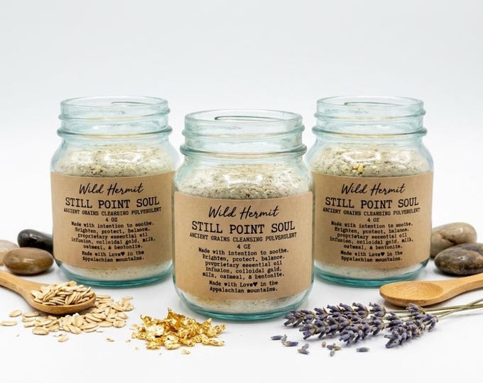 Ancient Cleansing Pulverulent - 24k Gold, Collagen Peptides, Kaolin Clay | Cleansing Grain | Antioxidant Rich