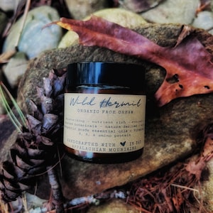 Organic, Wildcrafted Facial Moisturizing Cream - Nutrient-Rich Fusion of Vitamins, Minerals & Plant Enzymes for Age-Defying Hydration