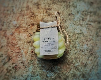 Organic Beeswax Lip Butter Balm: Rice Bran, Shea & Avocado Oil