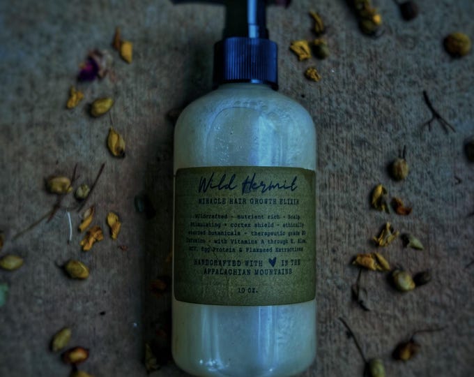 Herbal Infusion + Sea Moss Hair Growth Elixir/Shampoo | Organic | Pure Essential Oils | Made To Order