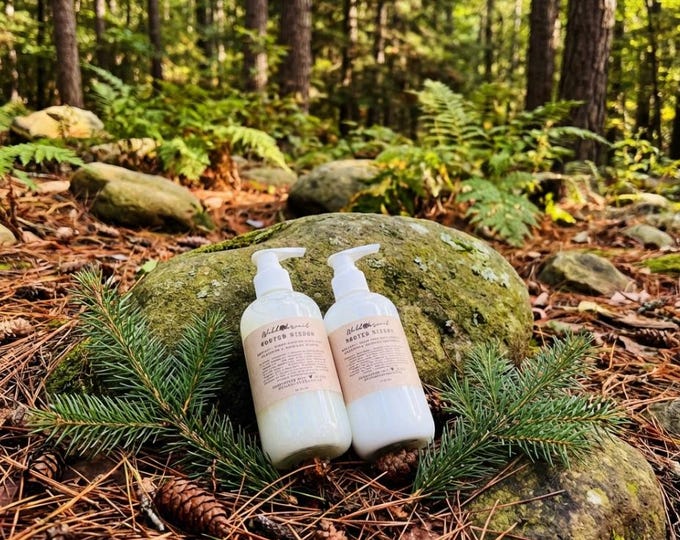 Rooted Wisdom Goat Milk Shampoo and Conditioner Set, with Himalayan Pink Salt