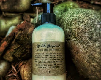 Sea Moss Hair Growth Elixir: Organic Herbal Shampoo | Essential Oil Infusion