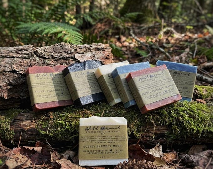 Nature-Derived Tallow Soap Bar: Appalachian Harvest Moon Scent | Cold Processed