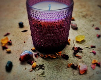 The Botanist Soy Candle: Rose, Bergamot & Sandalwood - Lost Cabin Collection