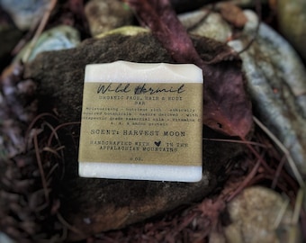 Organic Tallow Soap Bar: Appalachian Harvest Moon Scent | Cold Processed