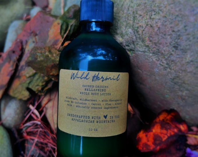 Sacred Origins Wellspring Whole Body Lotion | With Arnica, Flax, Carrot, Milk | Vitamins A through E | Plant Enzymes | Niacinamide | Organic