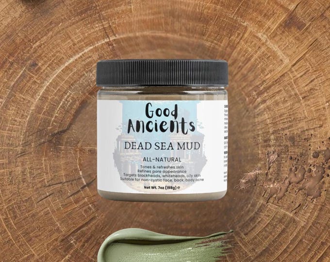 Good Ancients | Dead Sea Mud by Wild Hermit Wellness | For Face, Hair & Body | 7 oz