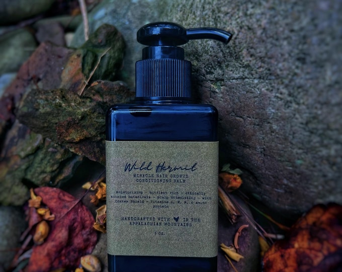 Herbal Infusion Hair Growth Conditioning Balm | Organic Conditioner | with Plant Enzymes + Sea Moss, Arnica, Carrot | Proprietary Blend