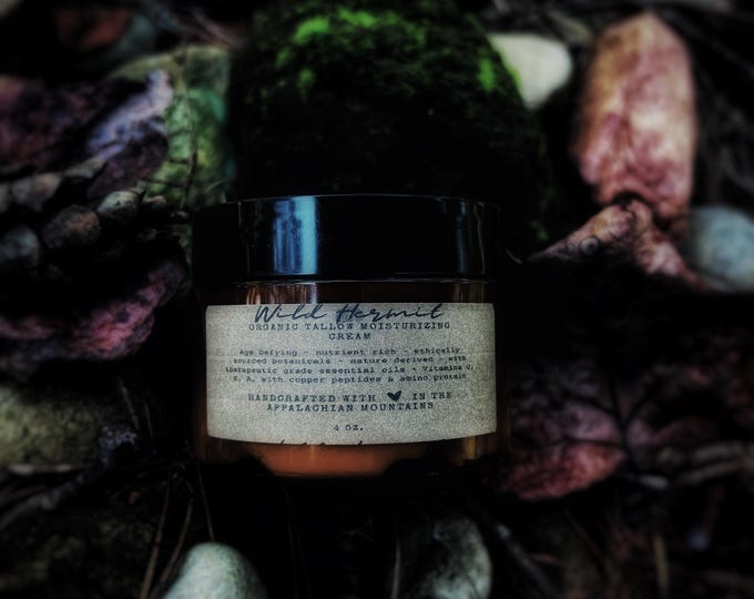 Organic Tallow Moisturizing Cream - Wildcrafted - Made in the Heart of the Appalachian Mountains - Farm to Home - Nutrient Rich