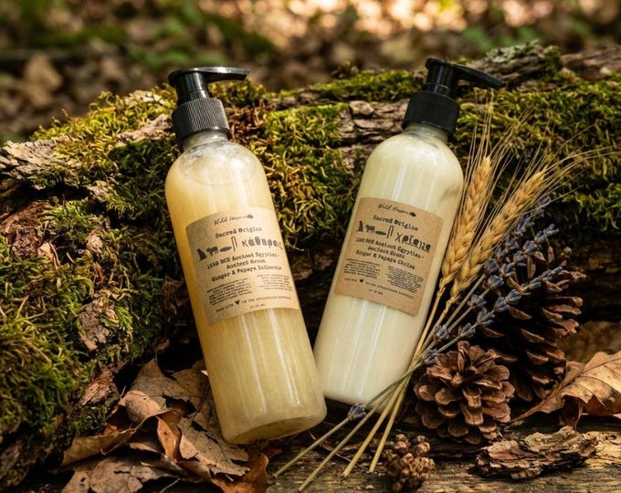 Ebers Katharsis Cleanser & Lotion/Chrism | Ancient Egyptian Recipe Plant-Based Skincare Set – Ginger Papaya