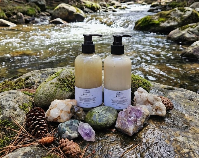 Del Ju: Goat Milk Shampoo and Conditioner Set – Plum Kernel, Aloe & Flax Seed