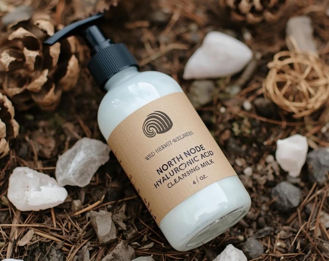 Hyaluronic Acid Facial Cleansing Milk | Aloe & Flaxseed, Vitamins A-E