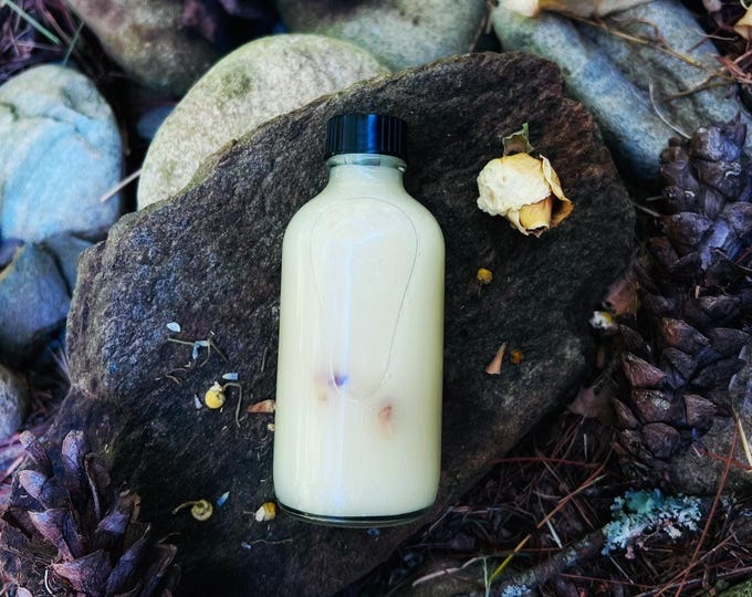 Wild Hermit's Sacred Origins Higher Self Reveal - Herbal Makeup Removing Milky Oil Cleanser - Plant Based - Wildcrafted - Regionally loved<3