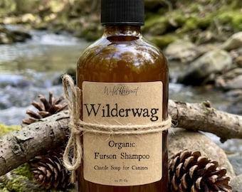 Wilderwag, The Original Organic Furson Shampoo by Wild Hermit :) | For Dogs, Puppies  | 8oz