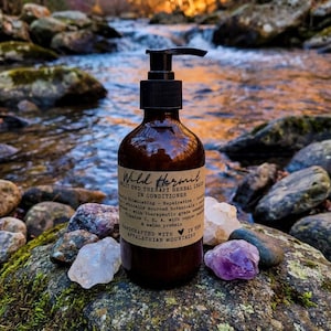 Wild Hermit's Signature Goat Milk Leave-In Conditioner, with soothing Aloe, Flax & Okra Peptide
