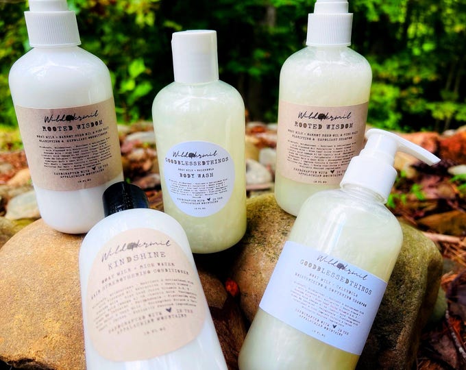 Goat Milk & Calendula Body Wash: Organic | For Moisturizing + Hydration | Antioxidant Rich