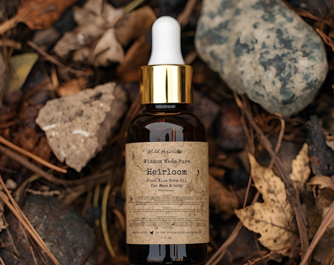 Heirloom Aloe Vera Face Oil – Cold Pressed, Vitamin Rich (2oz)