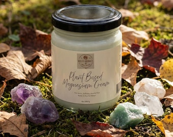 Plant Based Magnesium Cream | With Organic Aloe & Arnica | for Muscle Relief | Sleep | 30,000 ppm per 8 oz jar