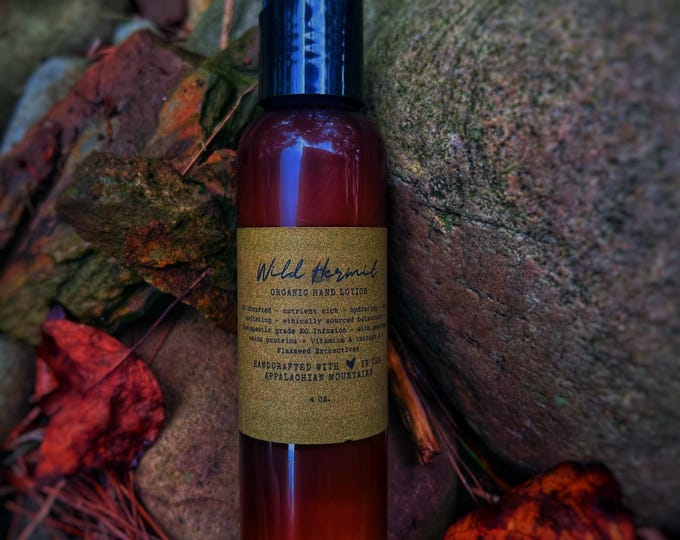Organic Hand Lotion | Hydrating Hand Cream | Available in Multiple Scent Options | 4 or 10 oz | Handcrafted to Order | Small Farm & Business
