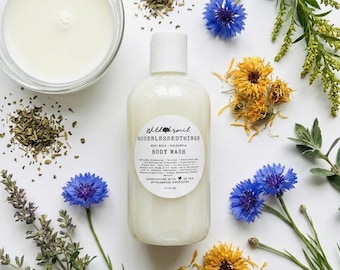GoodBlessedThings Milk Protein & Calendula Body Wash | For Moisturizing + Hydration | Antioxidant Rich
