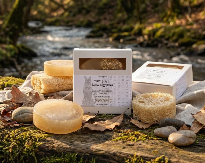 lūf* (لوف) : Luffa aegyptiaca - Ancient Nile Delta Inspired Exfoliating Luffa Bar