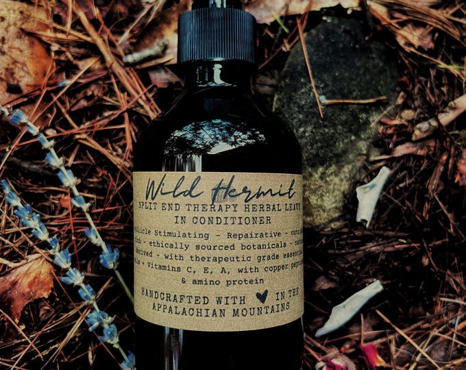 Organic Goat Milk, Aloe, Flax, & Okra Peptide Leave In Conditioner | with Vitamins A through E | Nature Derived | Sulfate + Paraben Free
