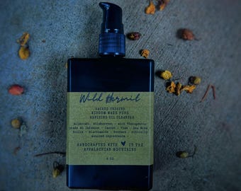 Refining Oil Facial Cleanser: Herbal Infusion, Plant Enzymes - Sacred Origins
