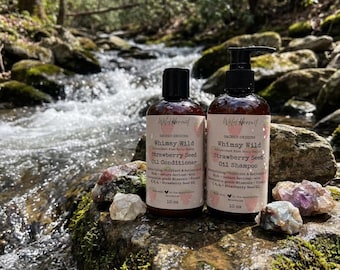 Whimsy Wild Goat Milk & Strawberry Seed Oil Shampoo and Conditioner Set | Nutrient Rich