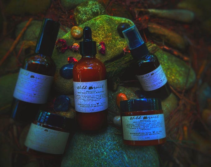 Organic Holy Basil Skin Care Set: Cleanser, Scrub, Mask, Toner & Serum