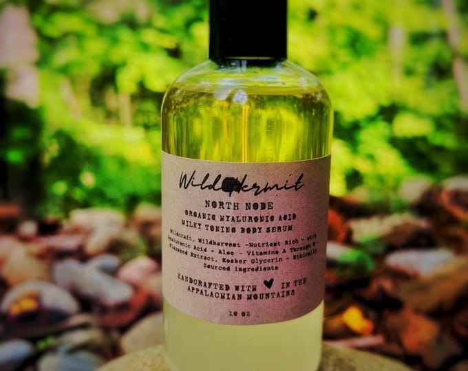 Organic Hyaluronic Acid Toning Body Serum: Milky Toning, Handcrafted | North Node Collection | Firm, Hydrate