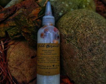 Organic Rosemary Hair Rinse: Sea Moss, Flaxseed, Carrot - 4 oz | Root & Strand Growth Elixir